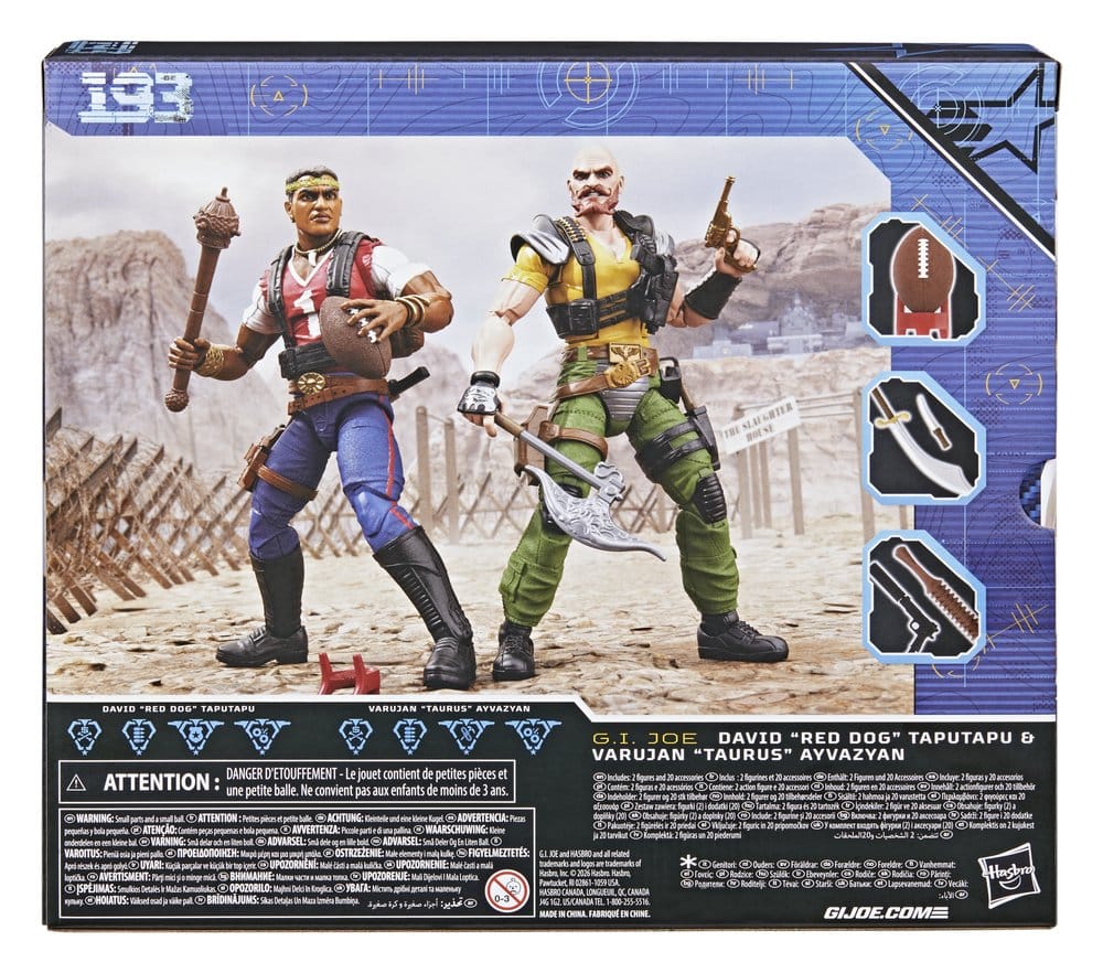 G.I. Joe Classified Series Actionfiguren 2er-Pack #193 David "Red Dog" Taputapu & Varujan "Taurus" Ayvazyan 15 cm