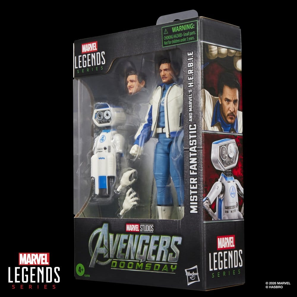 Avengers: Doomsday Marvel Legends Actionfiguren 2er-Pack Mister Fantastic & Marvel's H.E.R.B.I.E. 15 cm