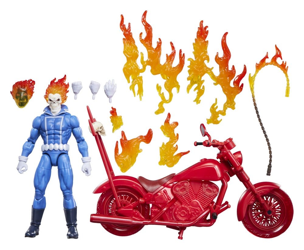 Ghost Rider Marvel Legends Actionfigur Johnny Blaze with Motorcycle 15 cm