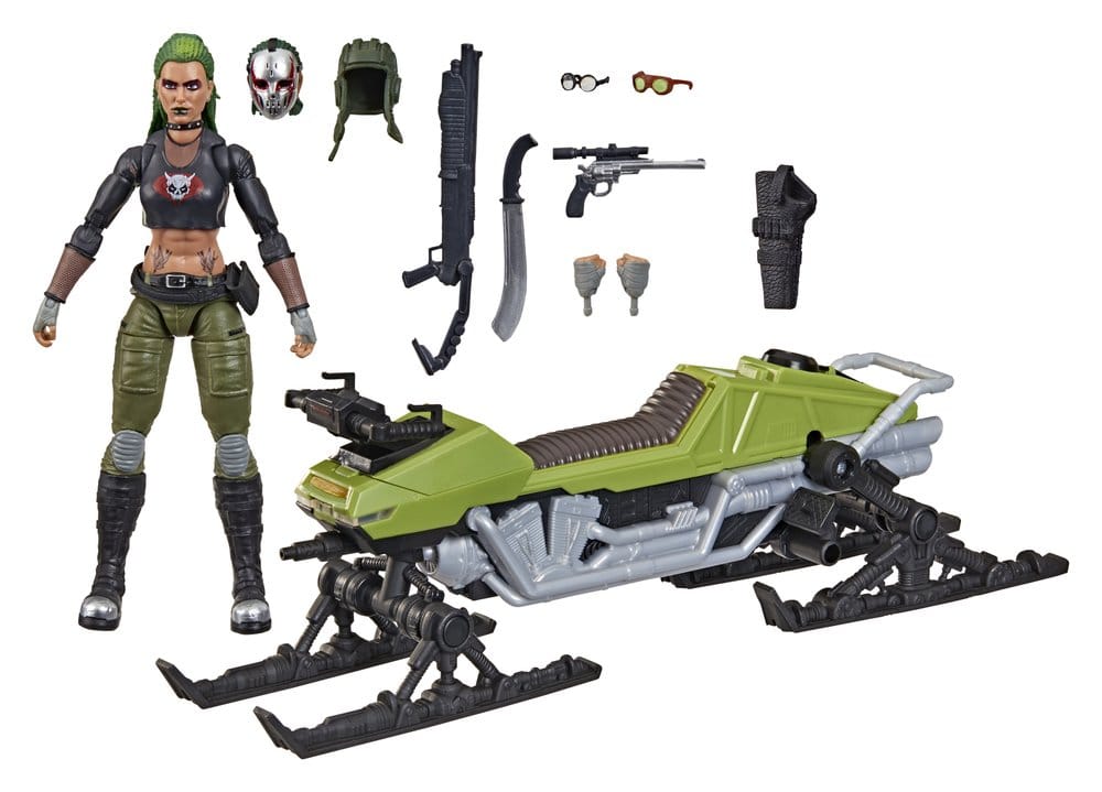 G.I. Joe Classified Series Actionfigur und Fahrzeugset #194 Zanya und Dreadnok Chameleon (Swamp Skier) 15 cm