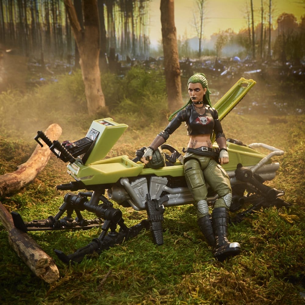 G.I. Joe Classified Series Actionfigur und Fahrzeugset #194 Zanya und Dreadnok Chameleon (Swamp Skier) 15 cm