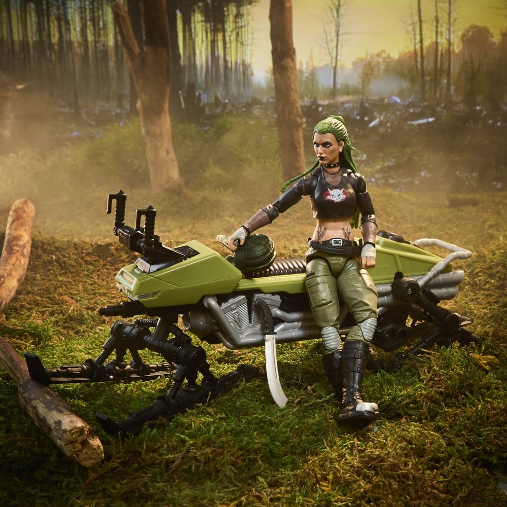 G.I. Joe Classified Series Actionfigur und Fahrzeugset #194 Zanya und Dreadnok Chameleon (Swamp Skier) 15 cm