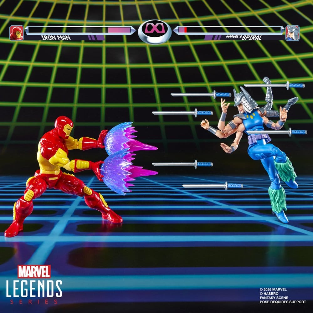 Marvel Games Marvel Legends Actionfiguren 2er-Pack Iron Man & Marvel's Spiral 15 cm