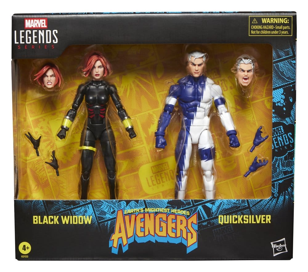 Avengers Marvel Legends Actionfiguren 2er-Pack Black Widow & Quicksilver 15 cm