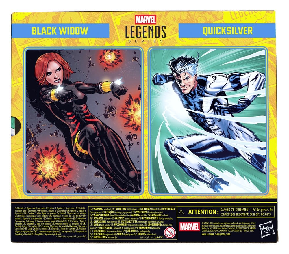 Avengers Marvel Legends Actionfiguren 2er-Pack Black Widow & Quicksilver 15 cm