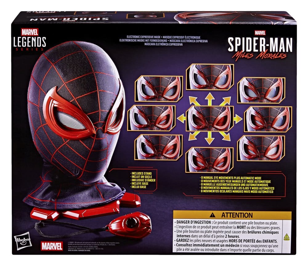 Spider-Man: Miles Morales Marvel Legends Elektronische Maske mit Fernbedienung