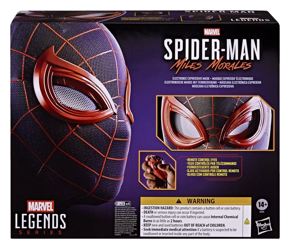 Spider-Man: Miles Morales Marvel Legends Elektronische Maske mit Fernbedienung
