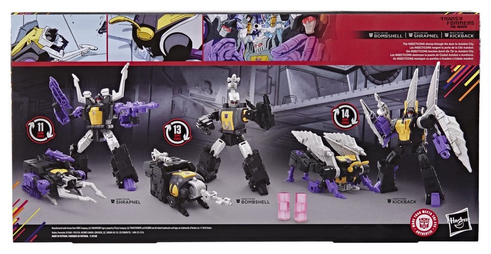 Transformers – Der Kampf um Cybertron Studio Series Deluxe Class Actionfiguren 3er-Pack Insecticon Bombshell, Shrapnel & Kickback 14 cm