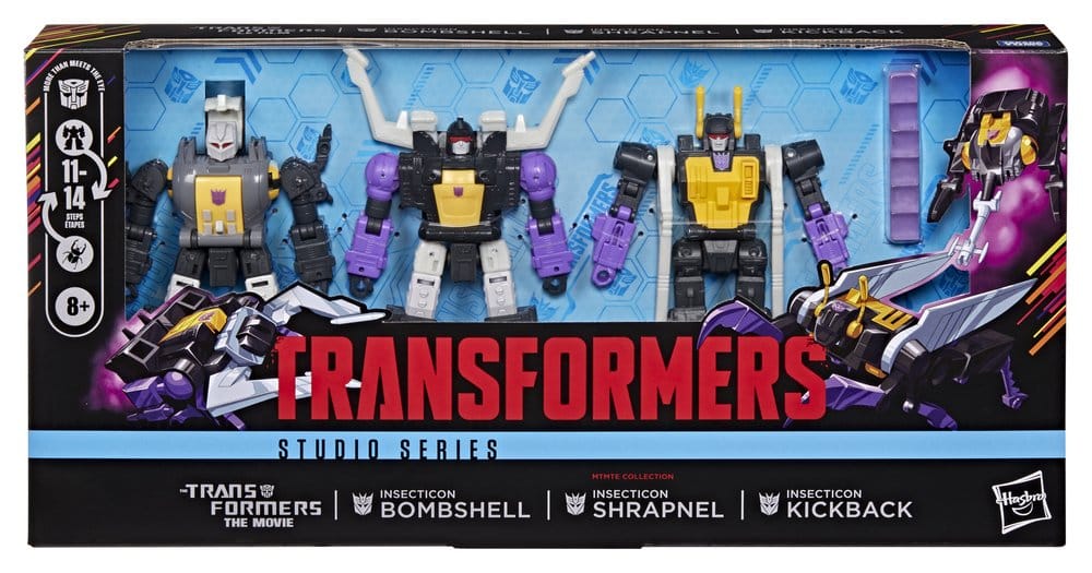 Transformers – Der Kampf um Cybertron Studio Series Deluxe Class Actionfiguren 3er-Pack Insecticon Bombshell, Shrapnel & Kickback 14 cm