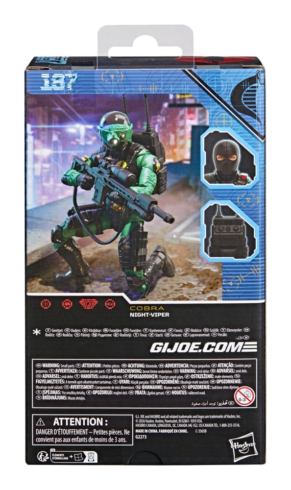 G.I. Joe Classified Series Actionfigur Night-Viper 15 cm