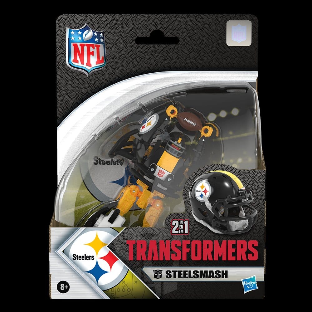 Transformers x NFL Actionfigur Pittsburgh Steelers: Steelsmash 14 cm