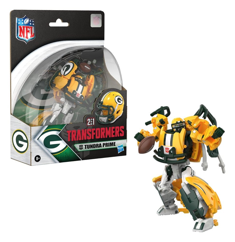 Transformers x NFL Actionfigur Green Bay Packers: Tundra Prime 14 cm