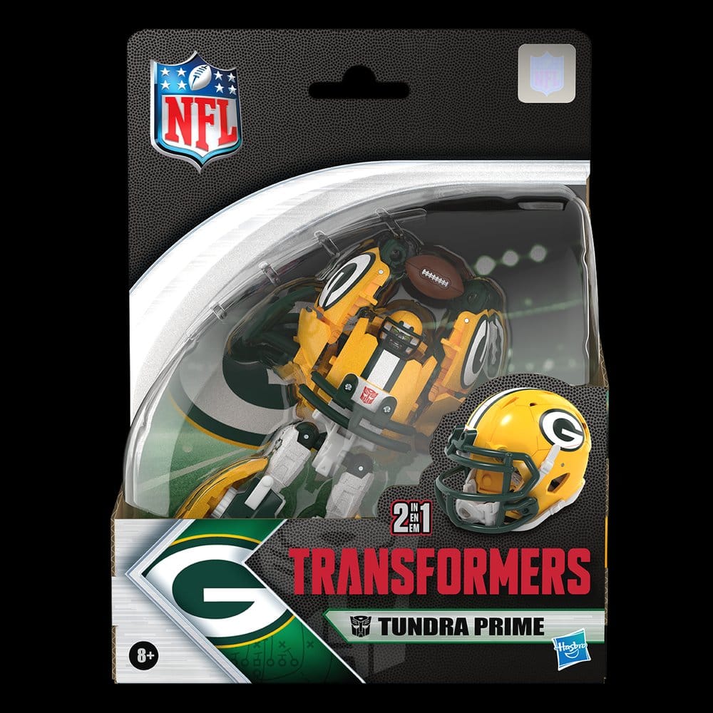 Transformers x NFL Actionfigur Green Bay Packers: Tundra Prime 14 cm
