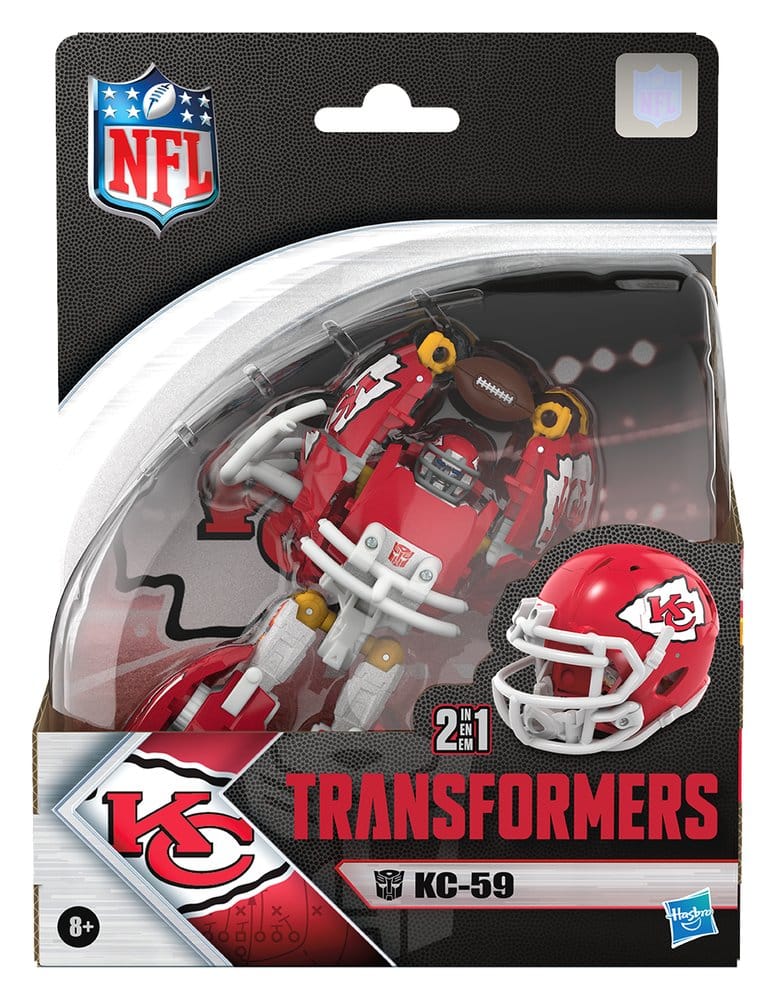 Transformers x NFL Actionfigur Kansas City Chiefs: KC-59 14 cm