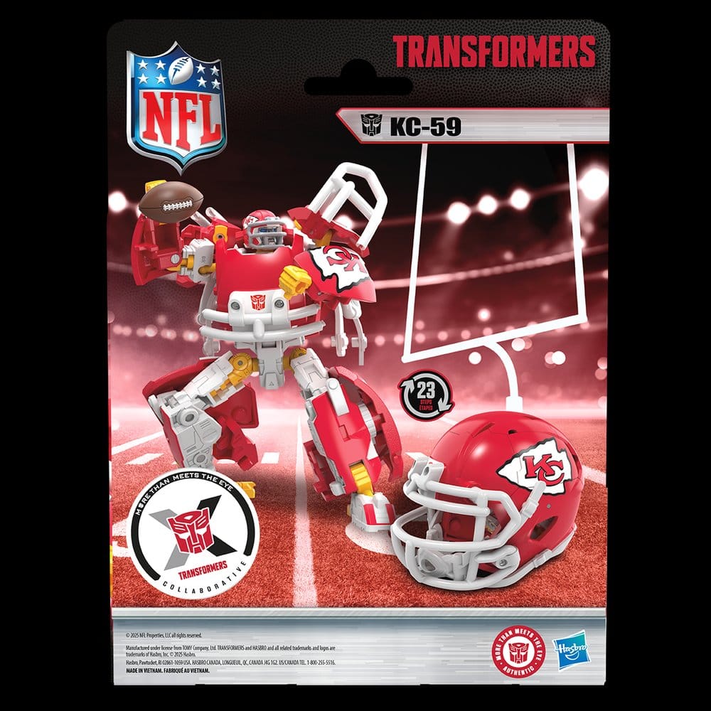Transformers x NFL Actionfigur Kansas City Chiefs: KC-59 14 cm