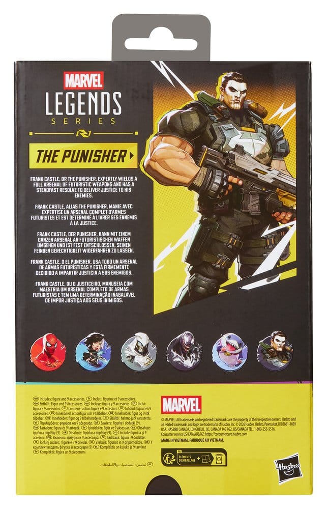 Marvel Rivals Marvel Legends Actionfigur The Punisher 15 cm
