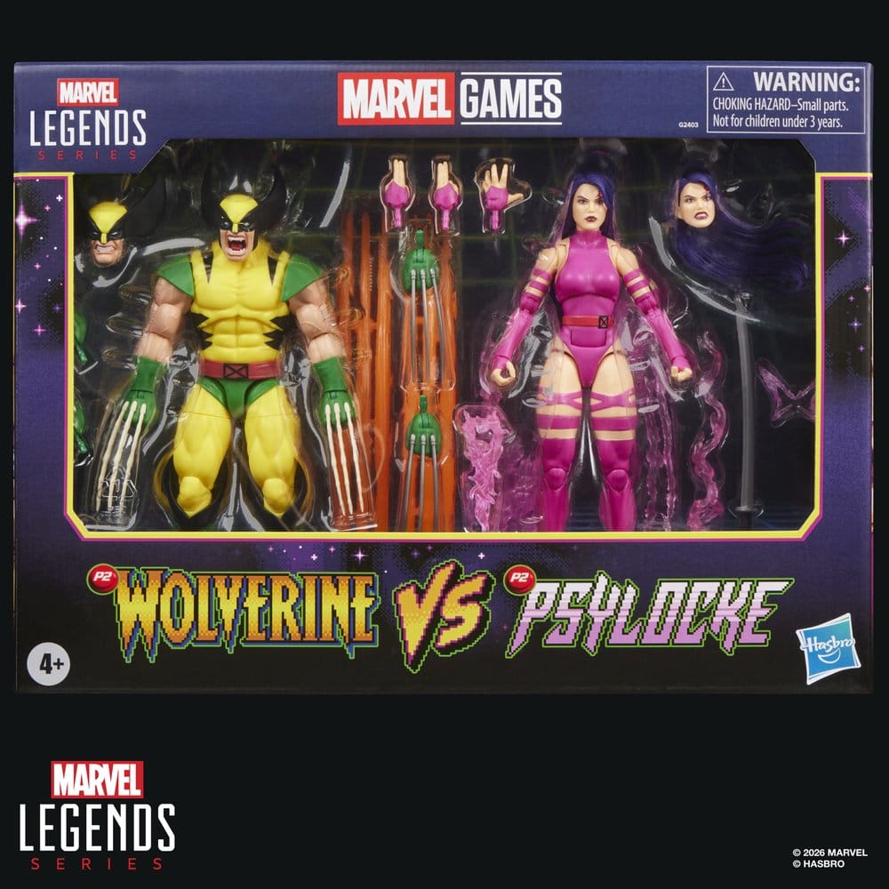 Marvel Games Marvel Legends Actionfiguren 2er-Pack Wolverine & Psylocke 15 cm