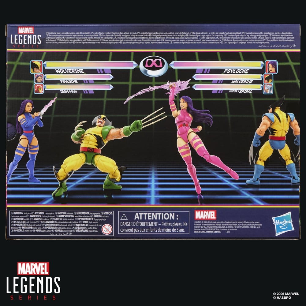 Marvel Games Marvel Legends Actionfiguren 2er-Pack Wolverine & Psylocke 15 cm