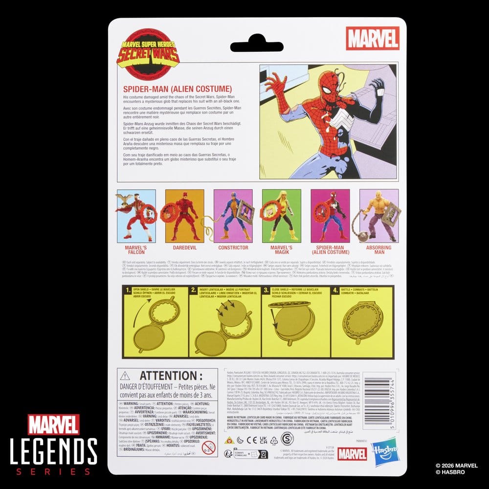 Secret Wars Marvel Legends Actionfigur Spider-Man (Alien Costume) 15 cm