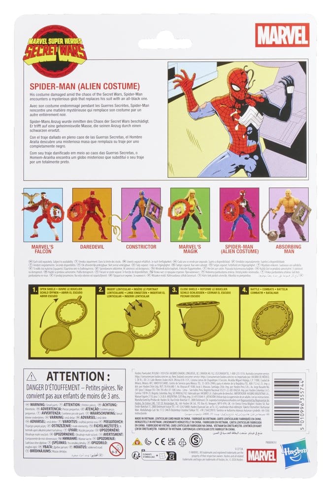 Secret Wars Marvel Legends Actionfigur Spider-Man (Alien Costume) 15 cm
