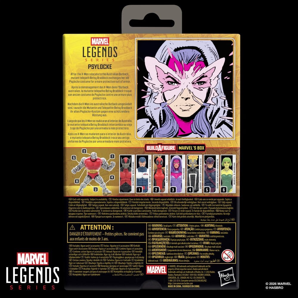 Marvel Legends Actionfigur Psylocke (BAF: Marvel's Box) 15 cm
