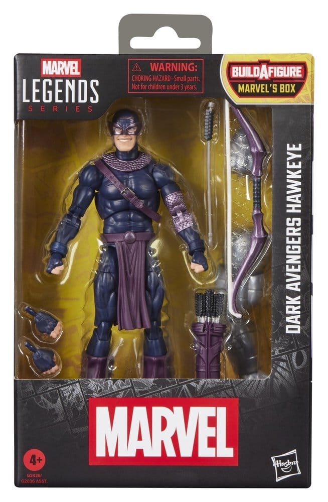 Marvel Legends Actionfigur Dark Avengers Hawkeye (BAF: Marvel's Box) 15 cm