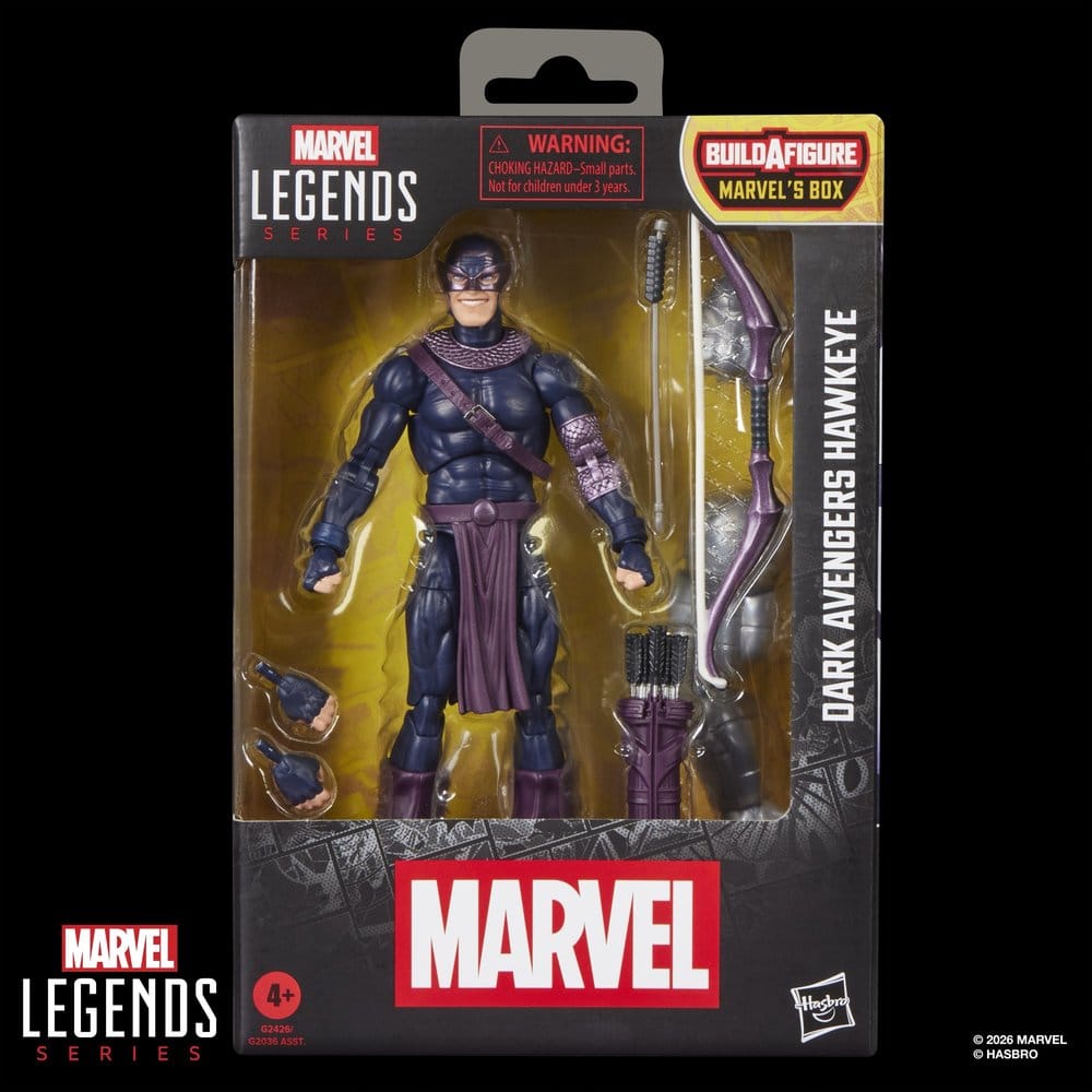 Marvel Legends Actionfigur Dark Avengers Hawkeye (BAF: Marvel's Box) 15 cm