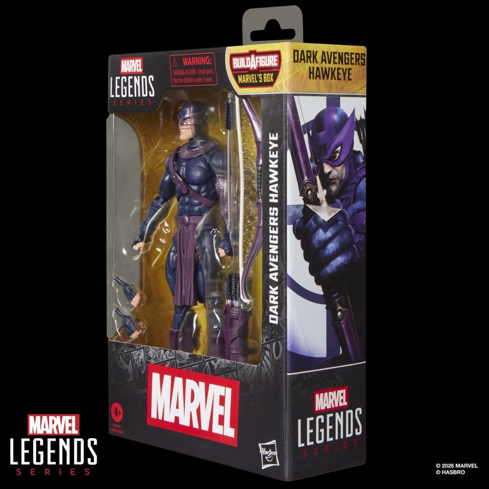 Marvel Legends Actionfigur Dark Avengers Hawkeye (BAF: Marvel's Box) 15 cm