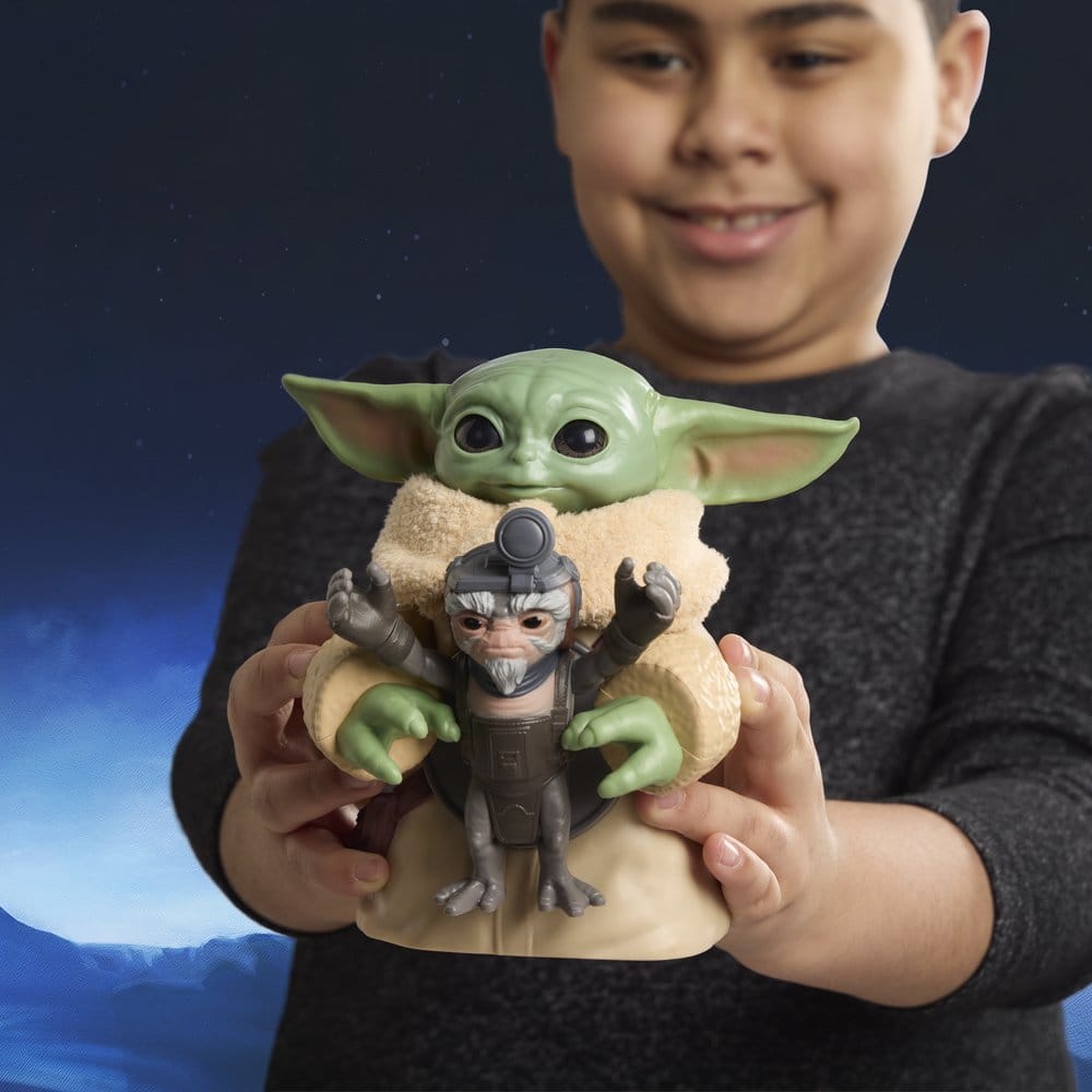 Star Wars: The Mandalorian & Grogu Elektronische Actionfigur Knuddelspaß Grogu & Anzellaner 17 cm