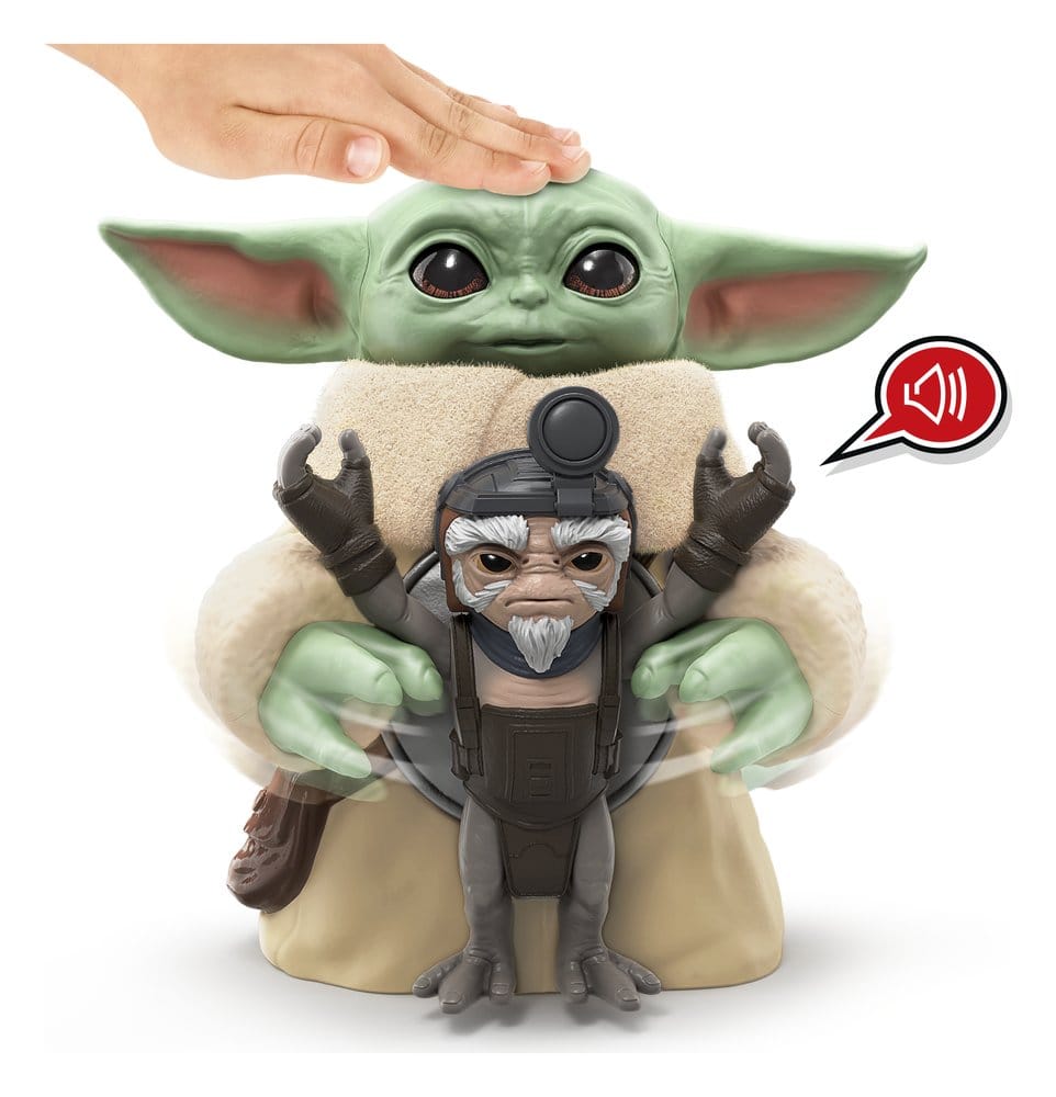 Star Wars: The Mandalorian & Grogu Elektronische Actionfigur Knuddelspaß Grogu & Anzellaner 17 cm