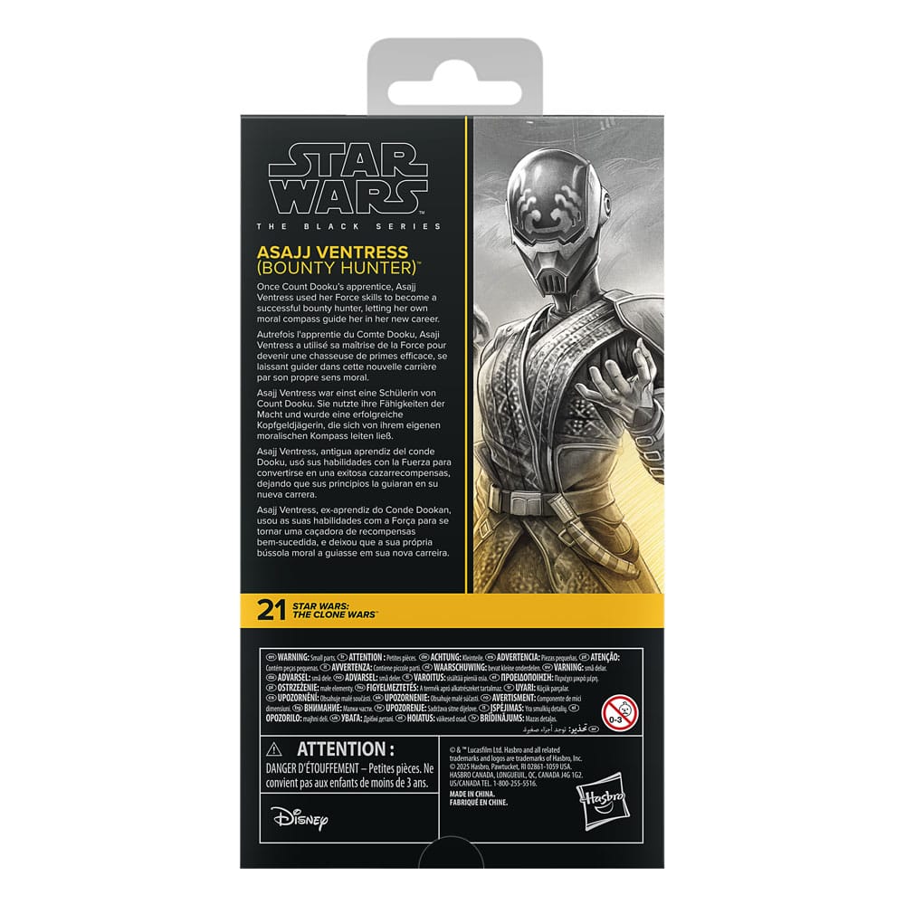 Star Wars: The Clone Wars Black Series Actionfigur Asajj Ventress (Bounty Hunter) 15 cm