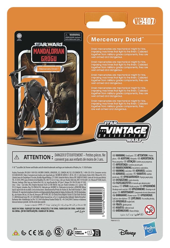 Star Wars: The Mandalorian and Grogu Vintage Collection Actionfigur Mercenary Droid 10 cm