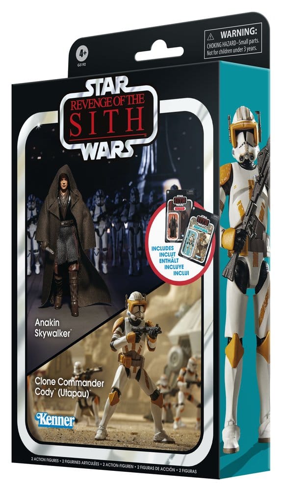 Star Wars Episode III Vintage Collection Actionfiguren 2er-Pack Anakin Skywalker & Clone Commander Cody (Utapau) 10 cm