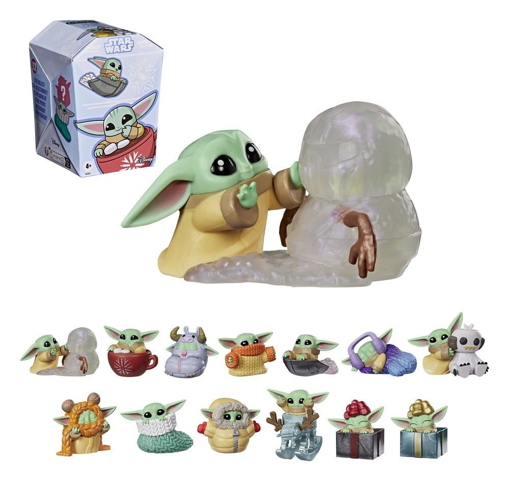 Star Wars Minifiguren 4 cm Grogu Force Freeze Series 2 Blind Box Display (24)