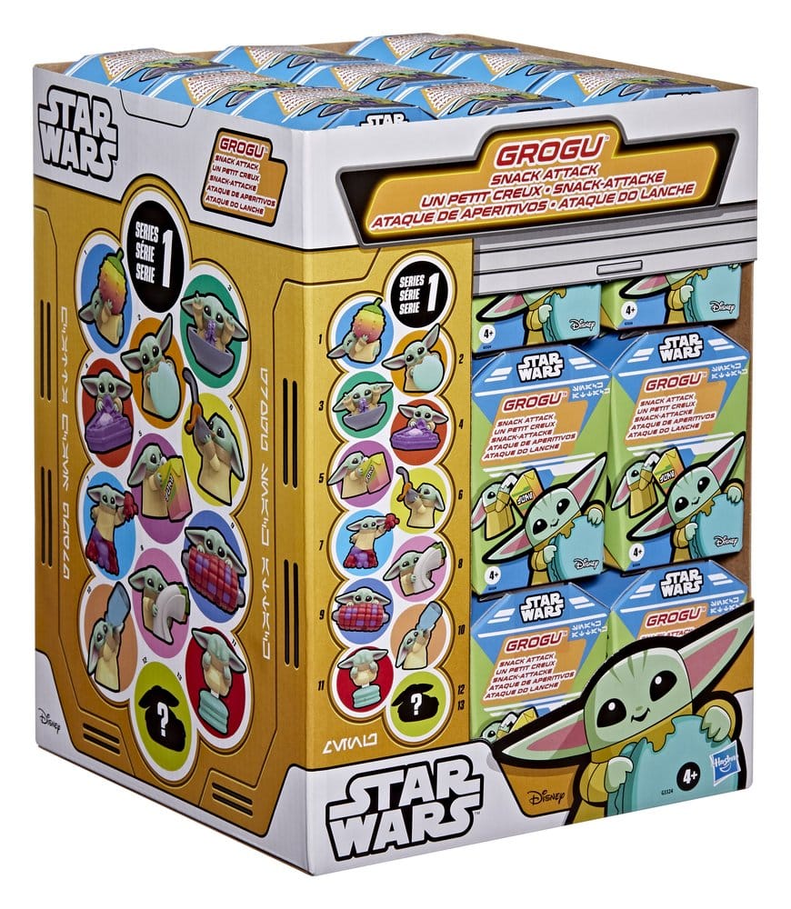 Star Wars Minifiguren 4 cm Grogu Snack Attack Series 1 Blind Box Display (24)