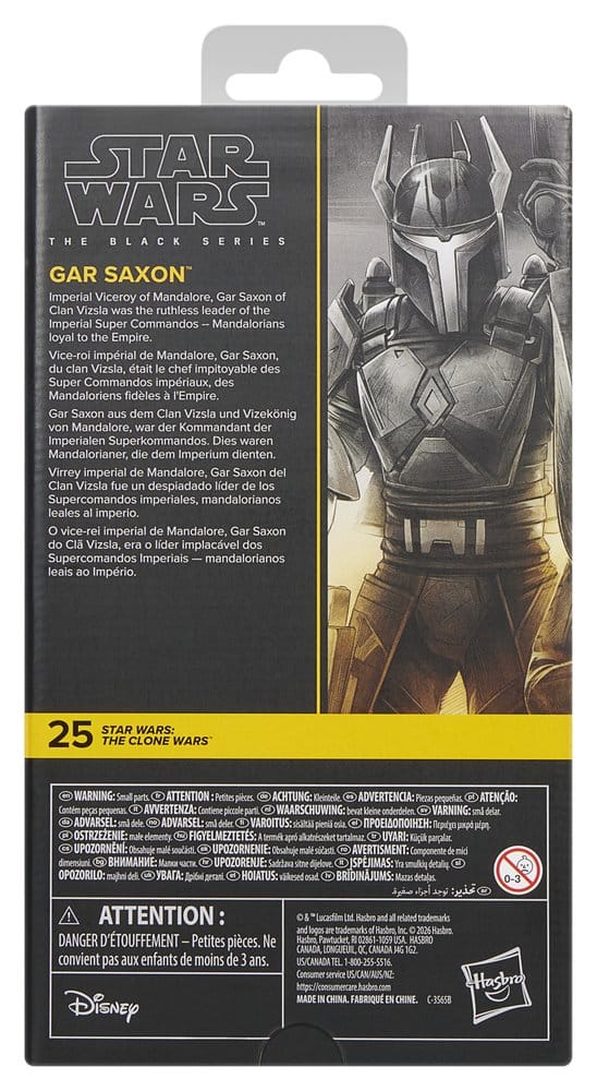 Star Wars: The Clone Wars Black Series Actionfigur Gar Saxon 15 cm