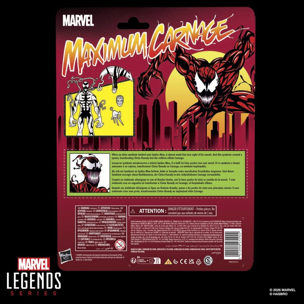Maximum Carnage Marvel Legends Actionfigur Carnage 15 cm