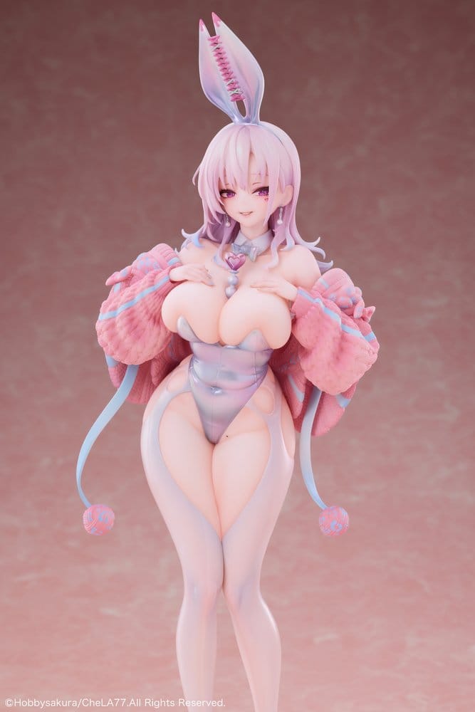 Original Character PVC Statue 1/6 Knit Bunny Girl illustration by CheLA77 Deluxe Edition 30 cm