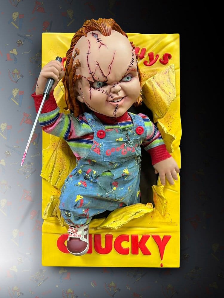 Chucky Wand-Skulptur 1/2 Bride of Chucky 22 x 23 x 38 cm