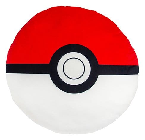 Pokémon Soft Velboa Dekokissen Pokeball 30 x 30 cm