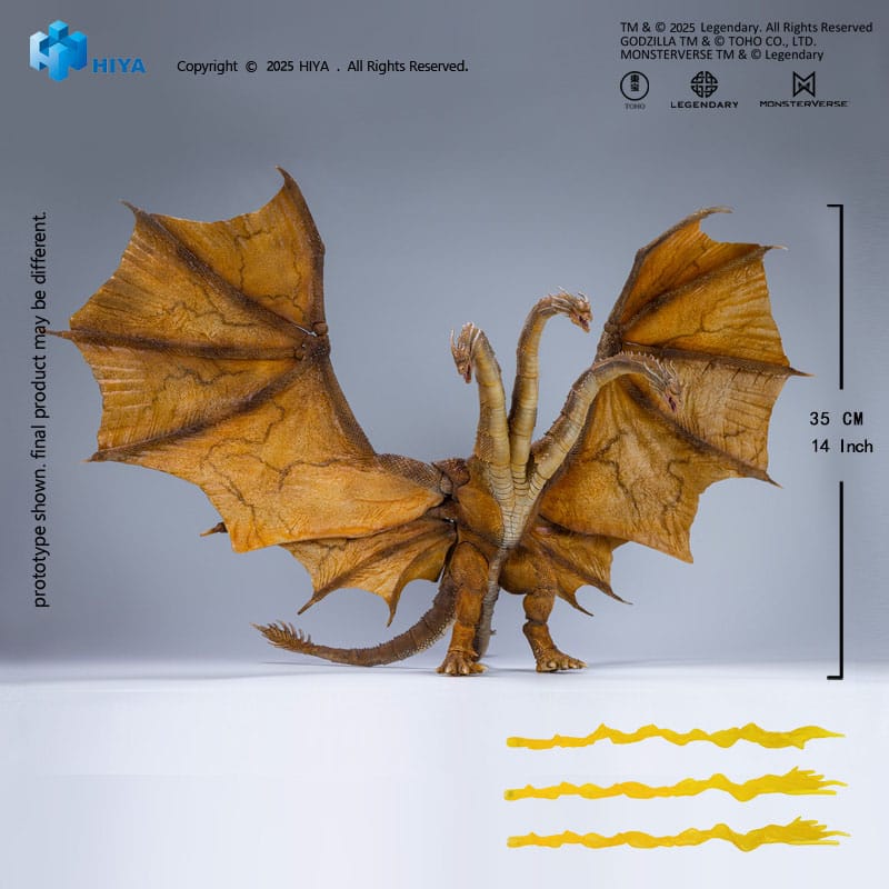 Godzilla: King of the Monsters 2019 Exquisite Basic Actionfigur King Ghidorah 2.0 25 cm
