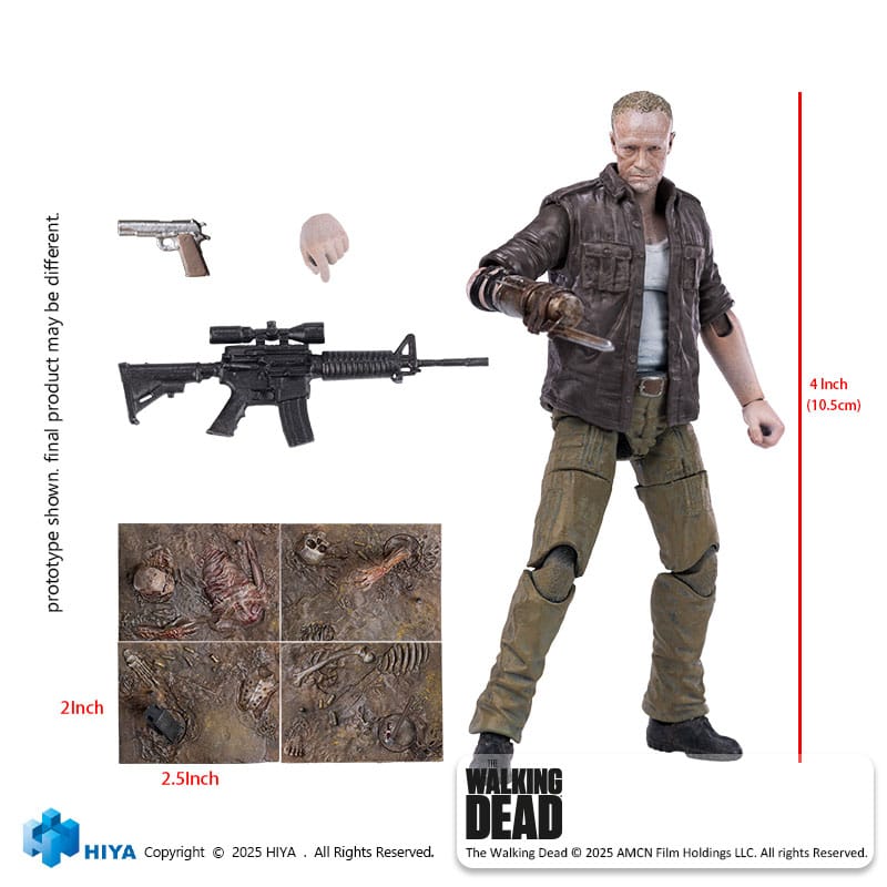 The Walking Dead Exquisite Mini Actionfigur 1/18 Merle 11 cm