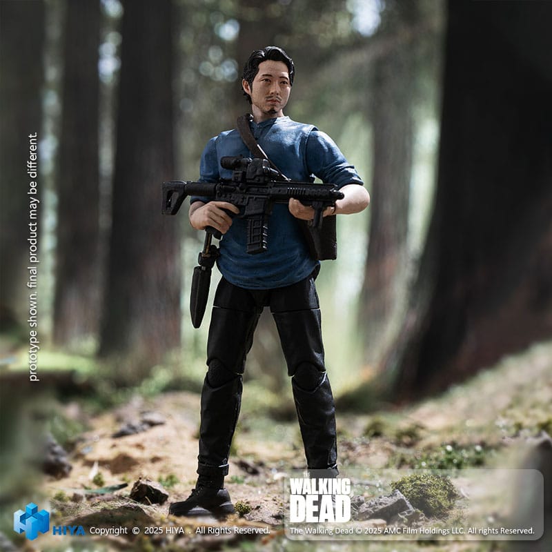 The Walking Dead Exquisite Mini Series Actionfigur 1/18 Glenn 11 cm