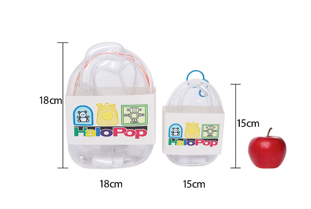 HaloPop Kristallklare Display-Tasche LED Glow Lighting (Pink) 18 cm Sortiment (6)