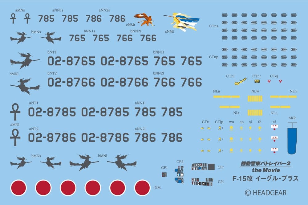 Mobile Police Patlabor Moderoid Plastic Model Kit 1/72 F-15 Kai Eagle Plus