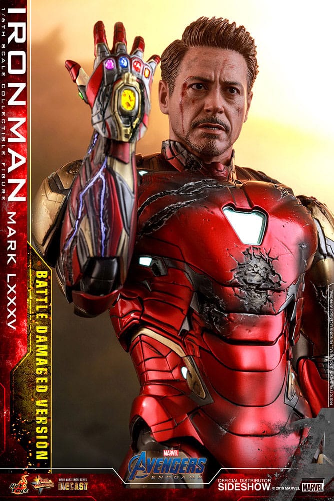Avengers: Endgame Movie Masterpiece Diecast Actionfigur 1/6 Iron Man Mark LXXXV (Battle Damaged Version) Special Edition 32 cm