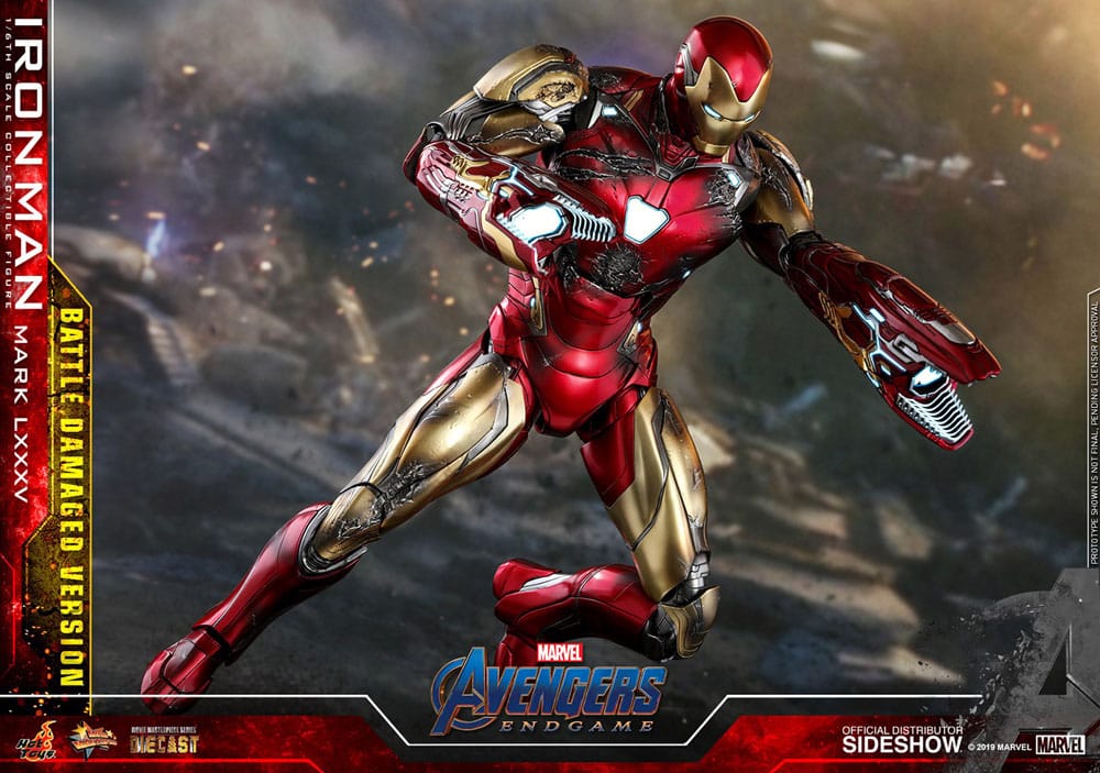 Avengers: Endgame Movie Masterpiece Diecast Actionfigur 1/6 Iron Man Mark LXXXV (Battle Damaged Version) Special Edition 32 cm