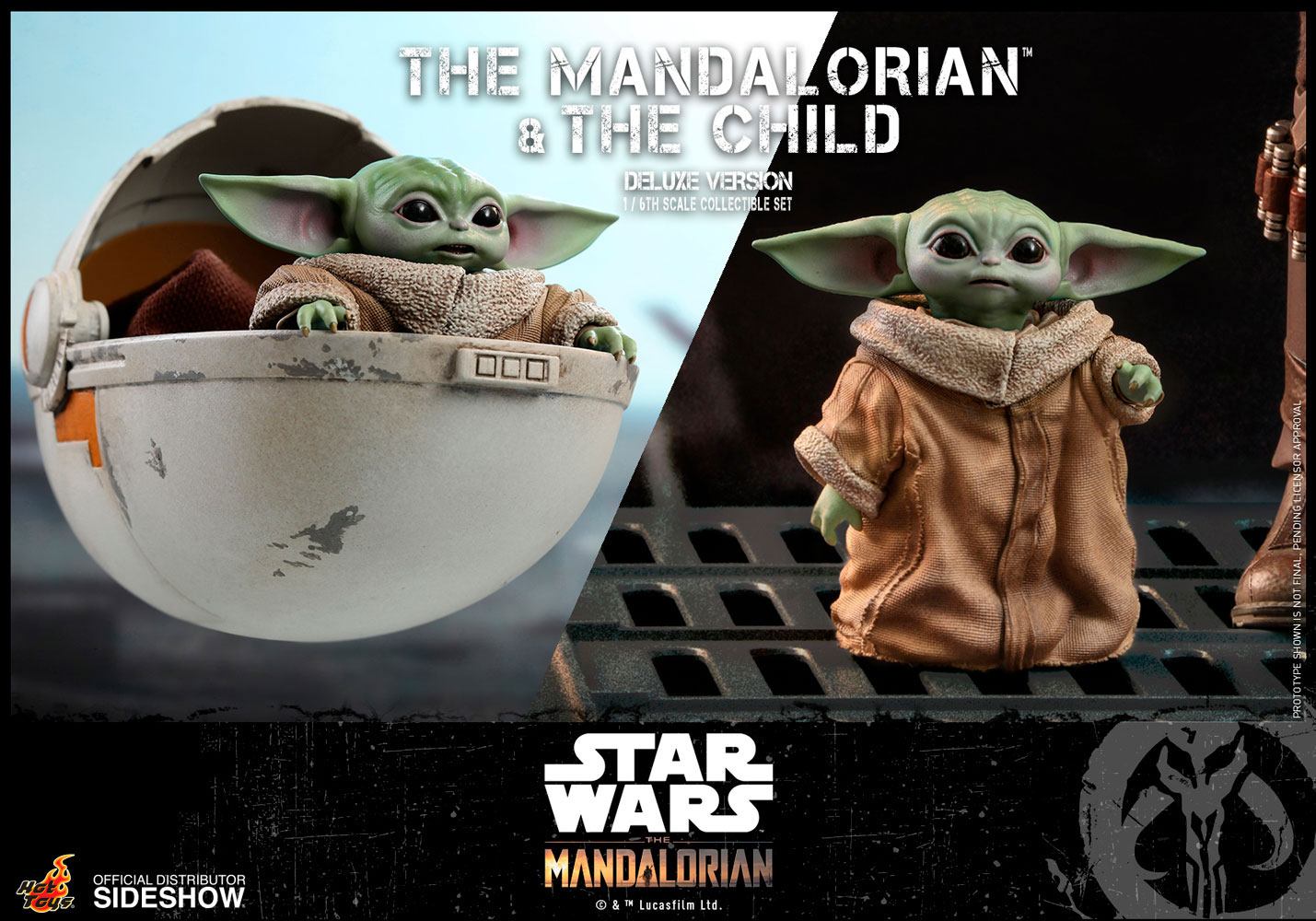 Star Wars The Mandalorian Actionfiguren Doppelpack 1/6 The Mandalorian & The Child Deluxe 30 cm