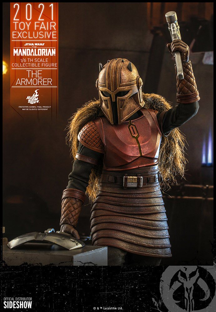 Star Wars The Mandalorian Actionfigur 1/6 The Armorer 2021 Toy Fair Exclusive 29 cm