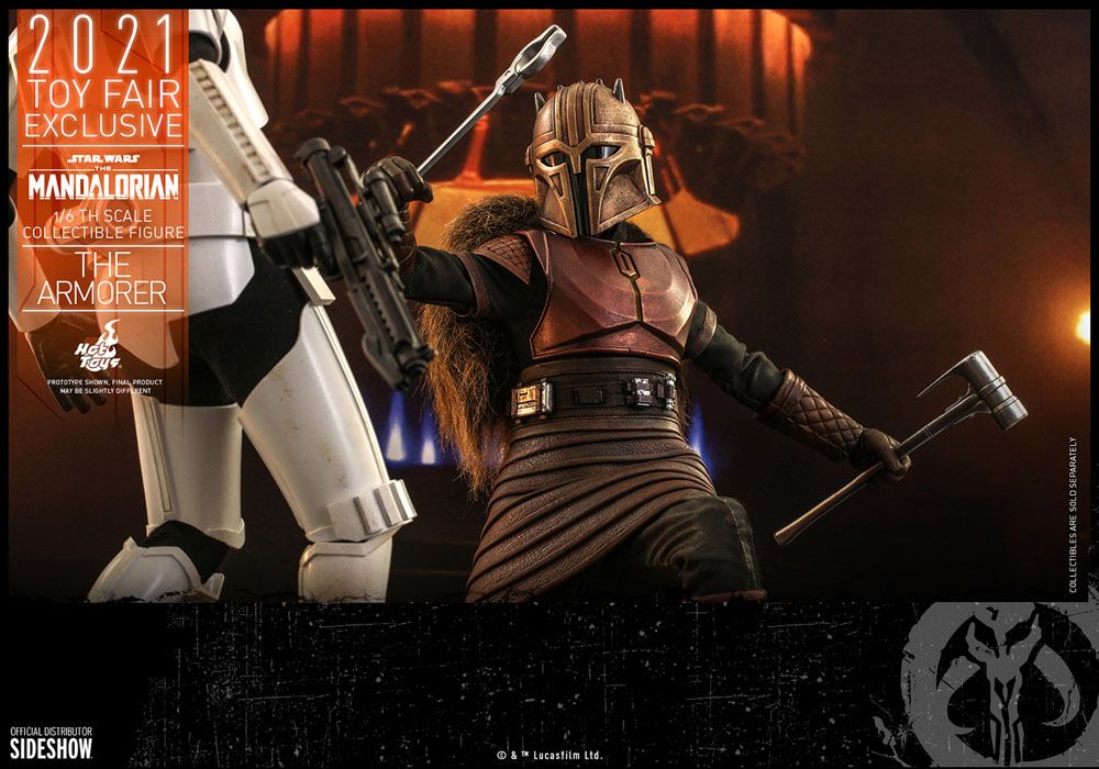 Star Wars The Mandalorian Actionfigur 1/6 The Armorer 2021 Toy Fair Exclusive 29 cm
